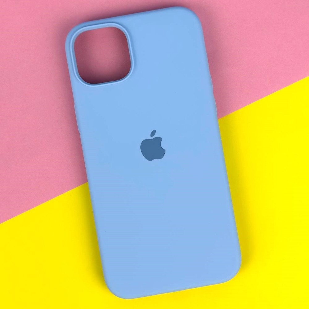 Silicone Case Full Protective (AA) для iPhone 14 PRO Max (Lilac cream)-0